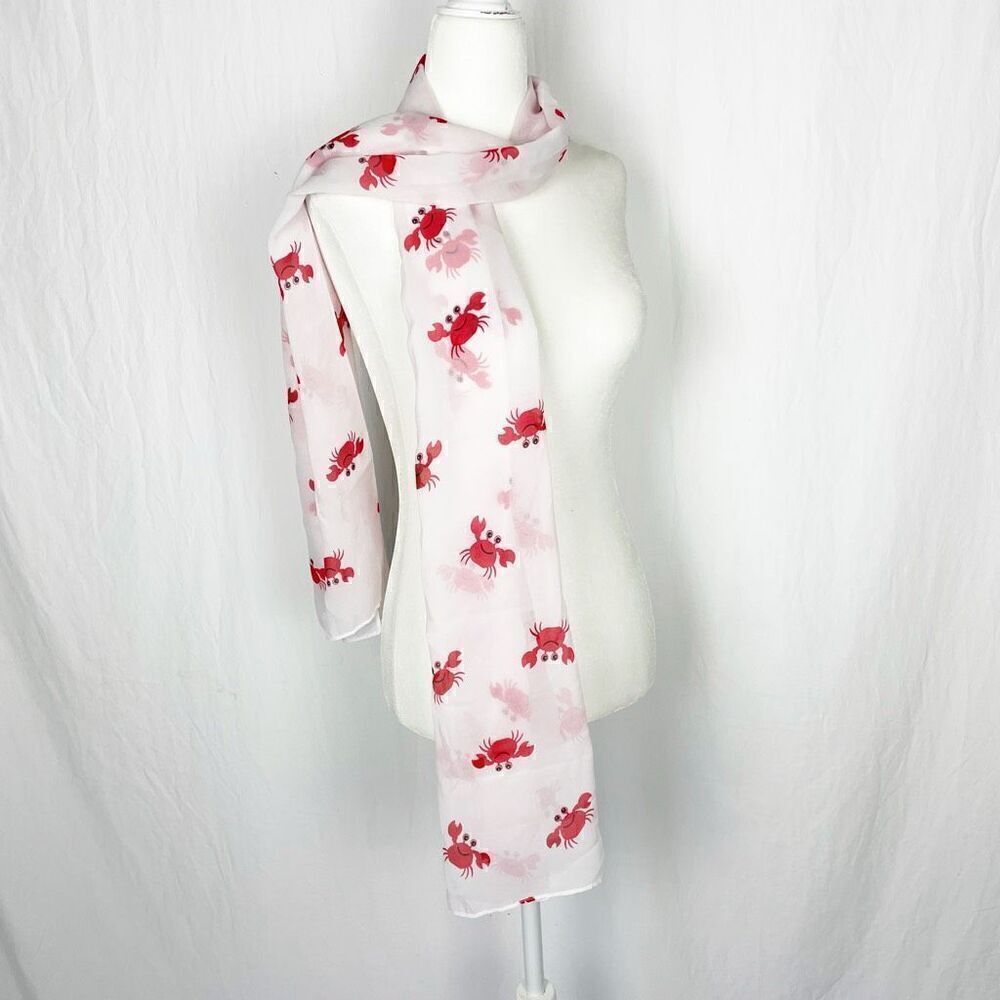 NEW Crab red and white Charming Charlie CC beach